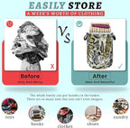 Retro Snake Texture Laundry Hamper Animal Snake Colorful Laundry Basket - Image 3