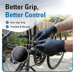 Nitrile Gloves Disposable Latex Free, 4 Mil Black Food Grade Powder Free Rubber - Image 5