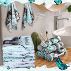 Breling Set of 6 Highland Cattle Kitchen Towels Highland Cow Vintage Themed - Image 5