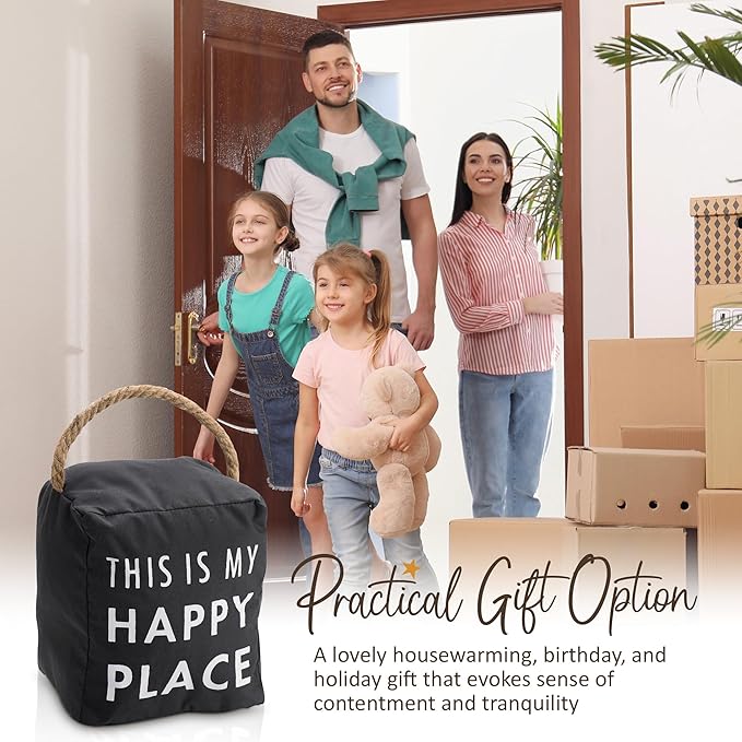 Pavilion "This Is My Happy Place" Canvas Door Stopper - Image 7