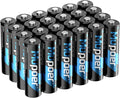 Rechargeable AA Batteries 24 Count, Lithium Battery AA 1.5V 3000mWh, Double A by Mupoer