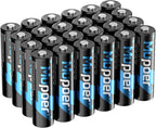 Rechargeable AA Batteries 24 Count, Lithium Battery AA 1.5V 3000mWh, Double A by Mupoer