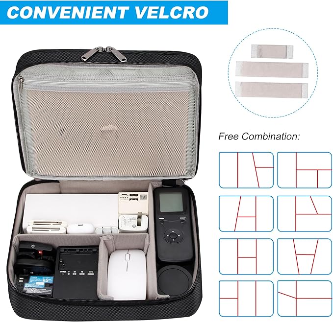 CILLA Electronic Organizer Travel Case, Travel Cord Organizer Case Portable - Image 5