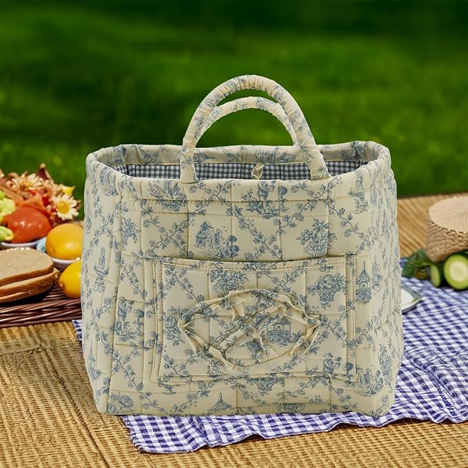 Quilted Fabric Storage Basket - Image 2