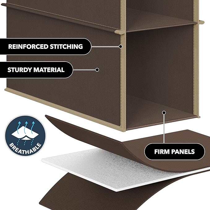 Simple Houseware 10 Shelves Hanging Shoes Organizer Holder - Image 5