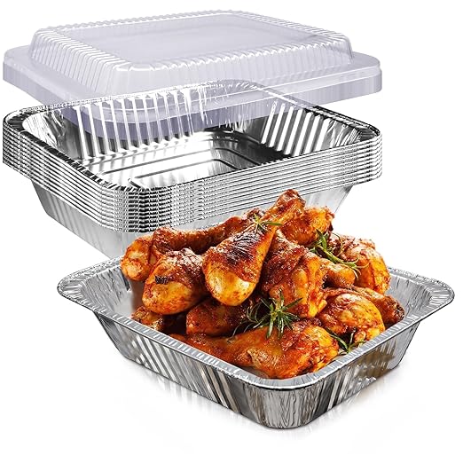 YLT WAX 9x13 Disposable Aluminum Foil Pans by YLTWAXBuyNow