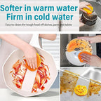 SmilePowo 5 Pack Scrub Sponge, Dual-Sided Temperature Controlled Kitchen Sponge - Image 2