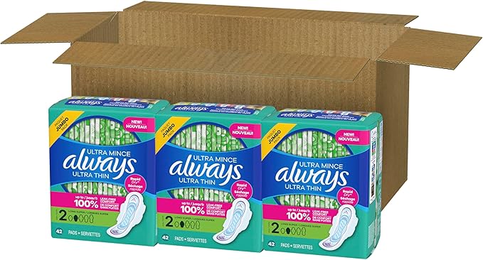 Always Ultra Thin Pads with Wings, Size 2, Long Super - Image 9