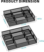 Marbrasse 2 Pack Desk Drawer Organizer, Mesh Drawer Organizer Tray - Image 5