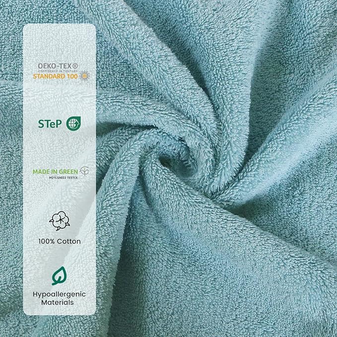 SEMAXE 12-Piece Family Bathroom Towel Set - Image 3