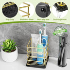 Toothbrush Holders for Bathrooms, Stainless Steel Toothbrush Holder Kids - Image 6