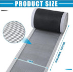1 Pack 4 Inch x 33 ft Linear Shower Drain Hair Catcher Screen Disposable - Image 2