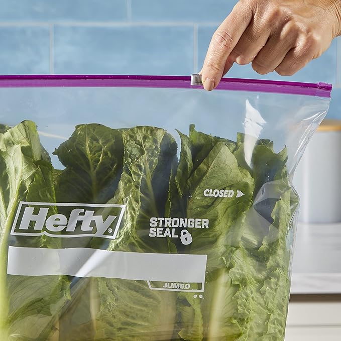 Hefty Slider Jumbo Storage Bags, 2.5 Gallon Size - Image 8