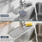 Kitchen Faucet Sink Splash Guard, Silicone Faucet Water Catcher Mat – Sink - Image 4