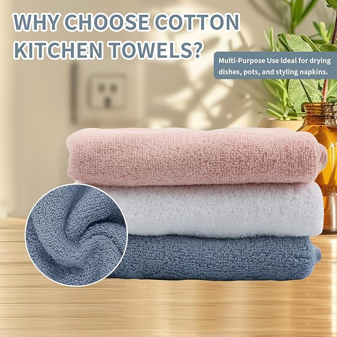 3 Pack 100% Cotton Wash Cloth, 13x29 Inch Highly Absorbent and Soft Feel - Image 4