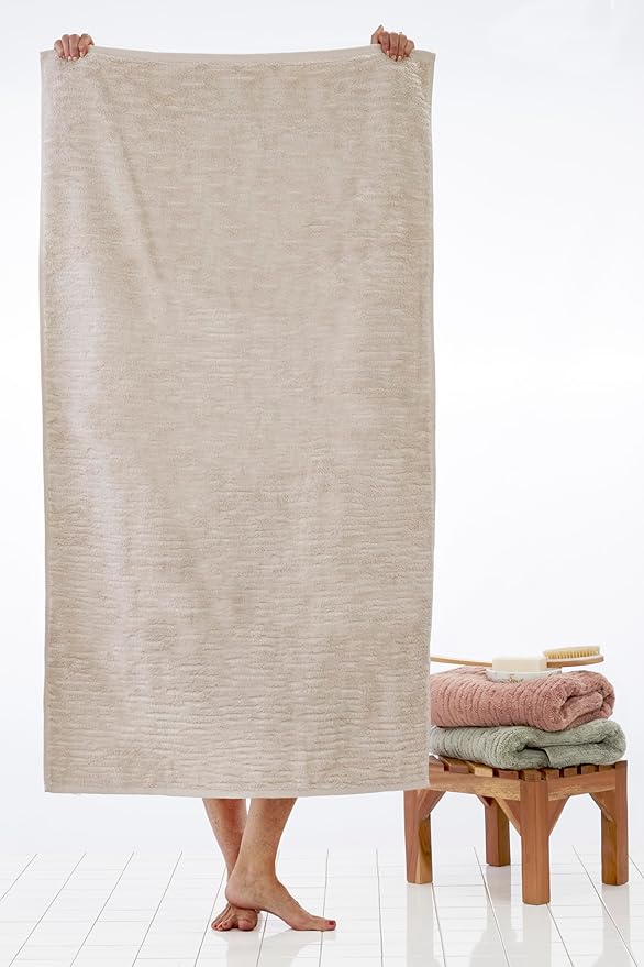 SKL Home CloudSoft Cotton Luxury 4 Pc Bath Towel Set - Image 3