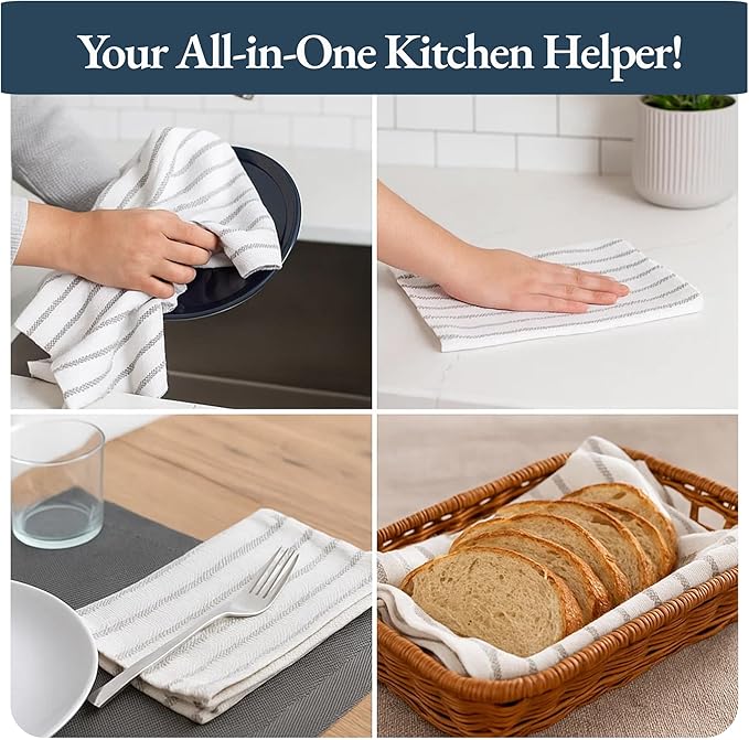 LANE LINEN Kitchen Towels Set - Image 4