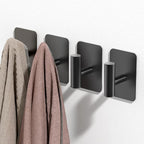 Black Hooks for Hanging Heavy Duty, Wall Hooks for Shower, Waterproof & - Image 2