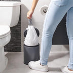 Plasticplace 6 Gallon Trash Bags White Drawstring Garbage Can Liners, 17” x 20” - Image 2