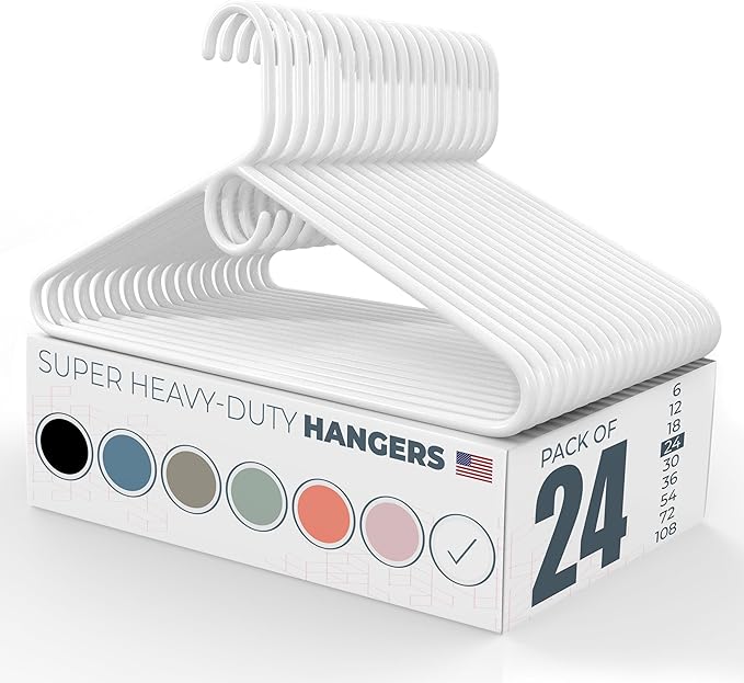 Neaties Super Heavy Duty Clothes Hangers 20 Pack – Made in The USA - 10lb by NeatiesHangers