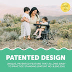 Baby Delight Go with Me Venture Portable Chair | Indoor and Outdoor | Sun Canopy | 3 Child Growth Stages | Grey - Image 5