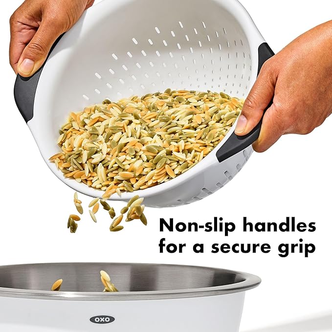 OXO Good Grips 3 QT Plastic Colander - Image 7