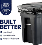 Plasticplace 95-96 Gallon Garbage Can Liners Heavy Duty 1.5 Mil Black Trash - Image 3
