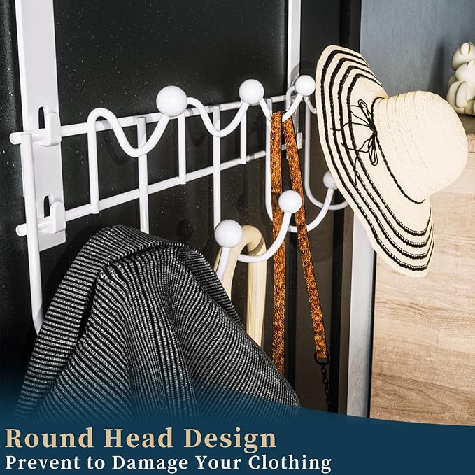 Consumest Over The Door Organizer Hooks, Door Hanger - Image 4