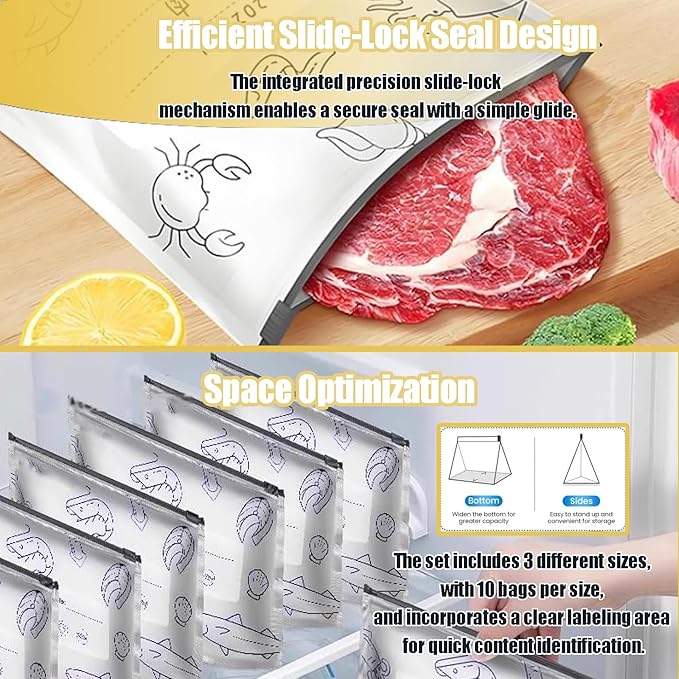 Reusable Aluminum Foil Sealable Storage Bags - Image 6