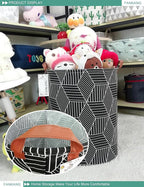 FANKANG Storage Basket, Nursery Hamper Canvas Laundry Basket Foldable - Image 5