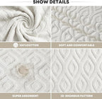 Artoid Mode 1 Pc White 3D Diamond Grid Jacquard Hand Towels - Image 7