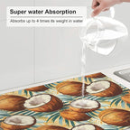 Coconuts Pattern Dish Drying Mats - Image 5