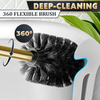 Gold Toilet Brush and Holder Set - Image 7