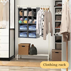 4 Tier Hanging Closet Organizer, 12 Compartments Sweater Organizer - Image 2