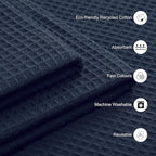Encasa XO' Waffle Weave Face & Hand Towels – 12"x12", Kitchen & Travel – Small - Image 4