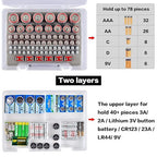 Battery Organizer Holder with Batteries Tester Checker, 120+ Storage Containers - Image 2