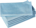 6 Pack Microfiber Glass Cleaning Cloth, 16 Inch X 16 Inch, Lint Free Quickly by Puomue