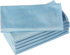 6 Pack Microfiber Glass Cleaning Cloth, 16 Inch X 16 Inch, Lint Free Quickly by Puomue