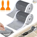 2 Pack 4 Inch x 33 ft Linear Shower Drain Hair Catcher Screen Disposable by Leriton