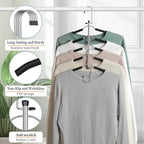 Clothes Hangers Space Saving Shirt Organizer, Non Slip Multi Shirt Hangers - Image 6