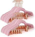 HOUSE DAY Velvet Skirt Hangers 24 Pack, Non Slip Pants Hangers by HOUSEDAY