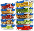 10 Pack Borosilicate Glass Meal Prep Containers by HOMBERKING