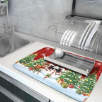 Christmas Snowman Dish Drying Mat - Image 5