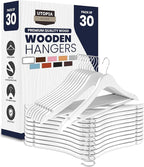Utopia Home Premium Wooden Hangers 30 Pack by UTOPIAHOME