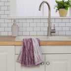 SKL Home Lavender Silhouette 100% Cotton Jacquard 2pc Hand Towel Set, - Image 3