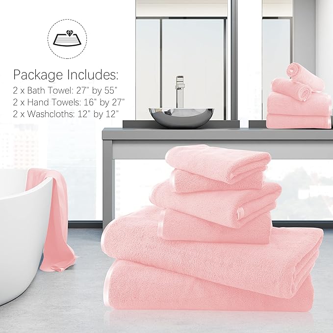 TENSTARS Luxury Silk Hemming Towel Set - Image 3