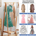 50 Pack 72inch Extra Long Plastic Garment Bag Dust Proof Clear Plastic Clothes - Image 5