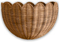 BEBE BASK Scalloped Wicker Hanging Basket by BEBEBASK%C2%AE