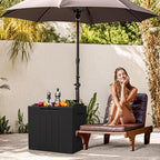 Devoko 31 Gallon Waterproof Outdoor Storage Box Resin Deck Box Lockable and UV Resistant for Patio Furniture,Garden Tools (Black) - Image 2