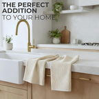 KIBAGA Decorative Hand Towels for Your Bathroom Or Kitchen – Luxurious Set of 2 - Image 4